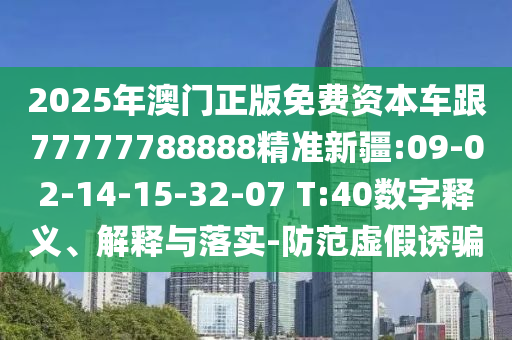 2025年澳門(mén)正版免費(fèi)資本車(chē)跟77777788888精準(zhǔn)新疆:09-02-14-15-32-07 T:40數(shù)字釋義、解釋與落實(shí)-防范虛假誘騙